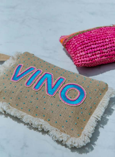 Hand Beaded Vino Clutch